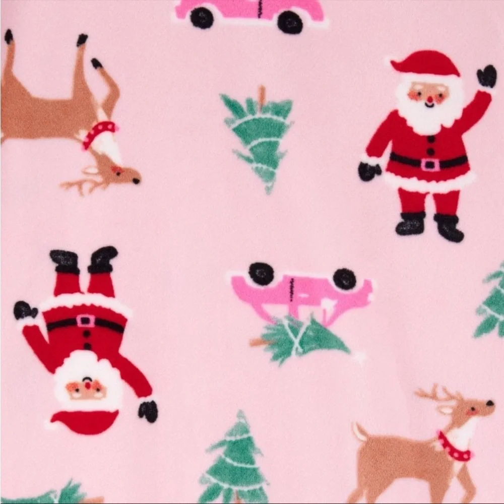 CARTER’S 2PC SANTA STARS FOOTED PJ’S RED/PINK VARIOUS SIZES (NEW WITH TAGS) A12